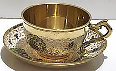 Чайная пара Darmiyani светлая эмаль